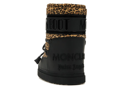 Moncler Shedir Snow Boots Palm Angels Black Leopard Print
