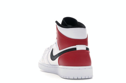 Jordan 1 Mid White Black Gym Red