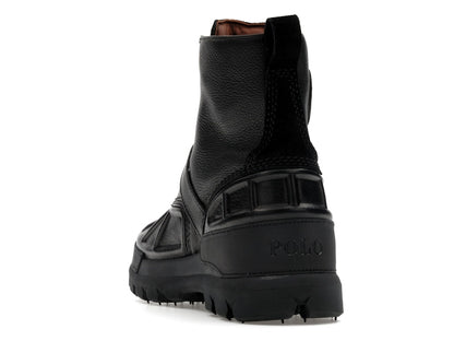 Polo Ralph Lauren Oslo High Oiled Leather Boot Black