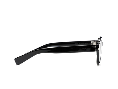 Saint Laurent Round-Frame Acetate Sunglasses Black/Black/Black (SL546-30013743-001)