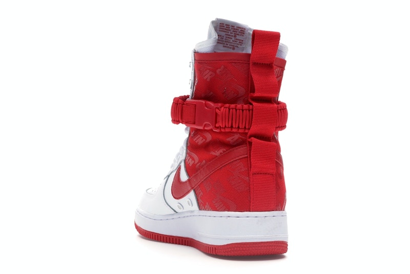 Nike SF Air Force 1 High White University Red