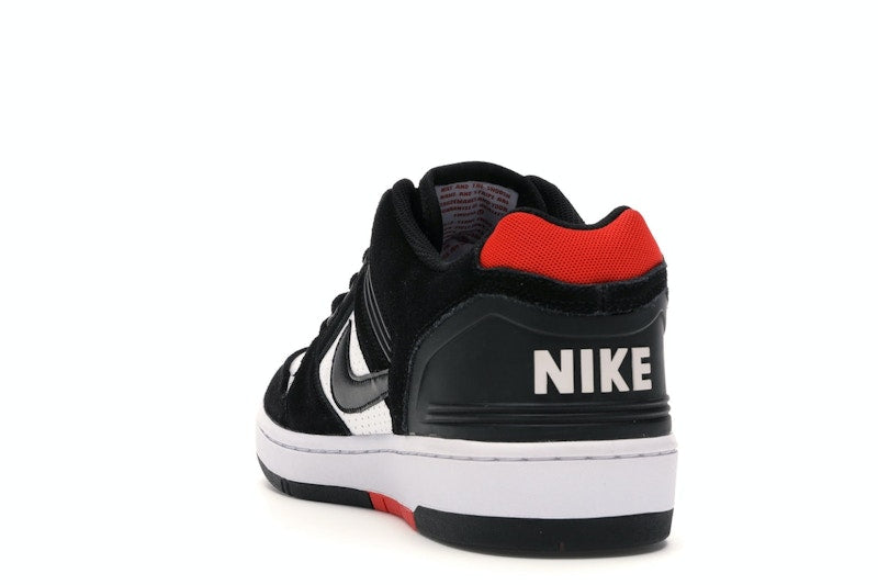 Nike SB Air Force 2 Low Black White Habanero Red