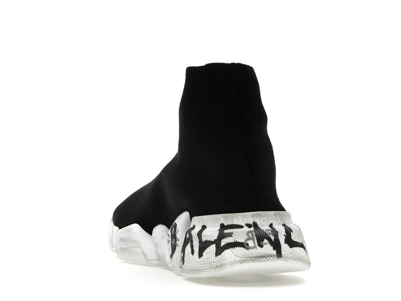 Balenciaga Speed 2.0 Graffiti Recycled Knit Black (Women's)
