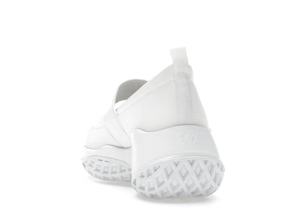 Roger Vivier Viv' Run Babies White Crystal Buckle (Women's)