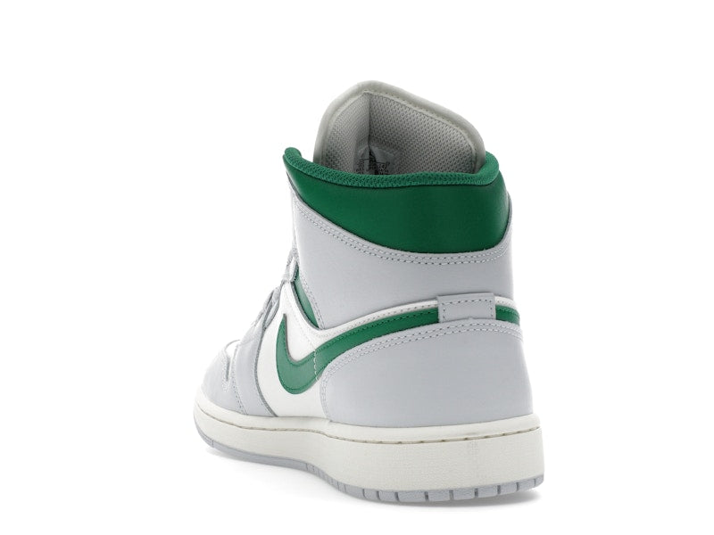 Jordan 1 Mid White Pure Platinum Pine Green