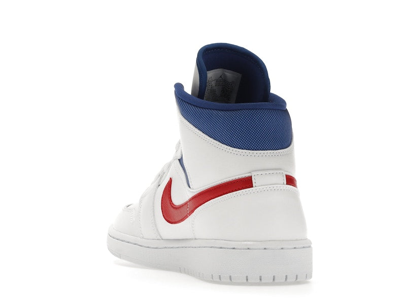 Jordan 1 Mid White Red Royal (Women's)