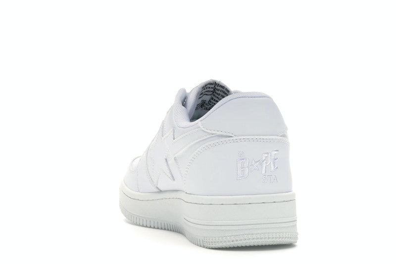 BAPE STA Low White