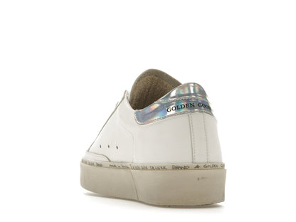 Golden Goose Hi Star White Glitter Star Mirror Heel (Women's)
