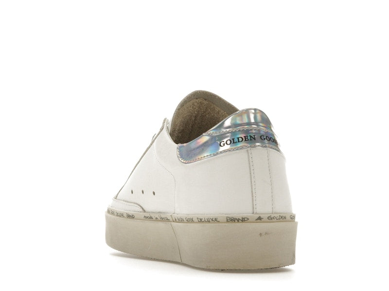 Golden Goose Hi Star White Glitter Star Mirror Heel (Women's)