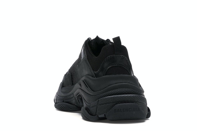 Balenciaga Triple S Triple Black (2018) Reissue Nondistressed (Women's)