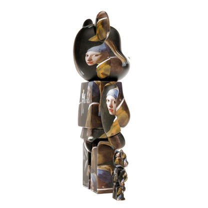 Bearbrick Johannes Vermeer (Girl with a Pearl Earring) 100% & 400% Set