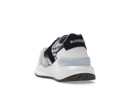 Burberry Ramsey Haymarket Check Print Light Blue White Black
