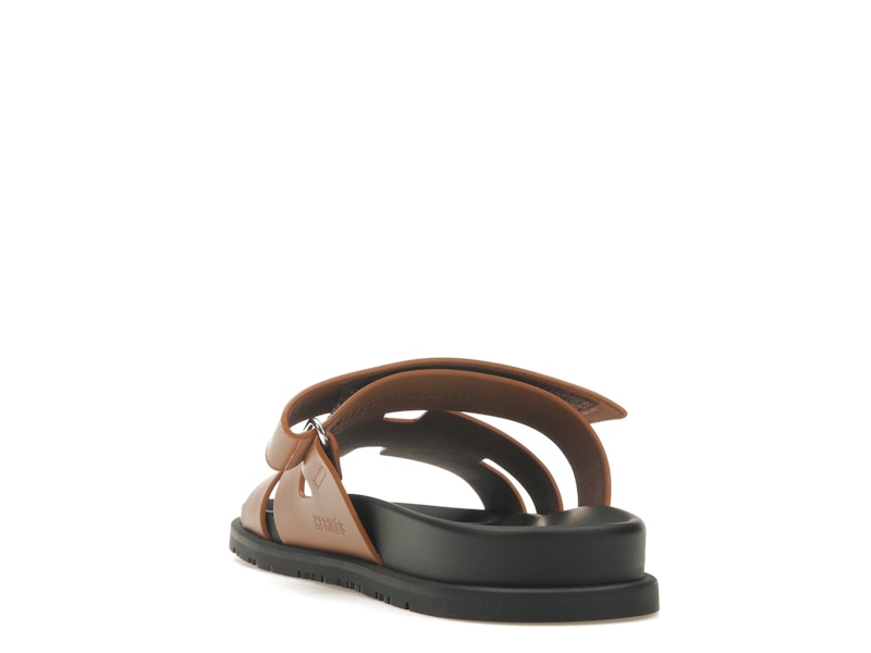 Hermes Chypre Sandal Naturel Black Smooth Calfskin Leather (M)