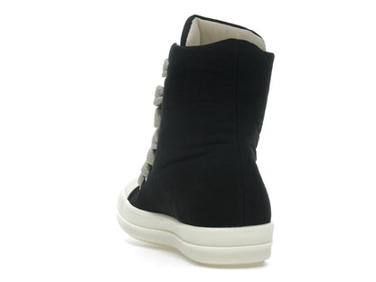 Rick Owens DRKSHDW Hollywood Jumbo Lace Puffer High Top Black Milk