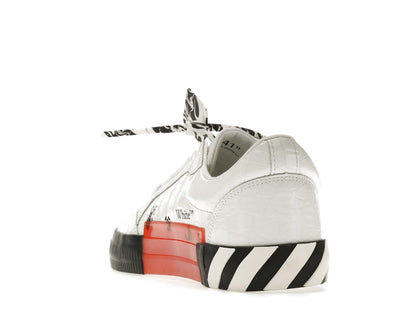 OFF-WHITE Vulc Low Croco Leather White Black