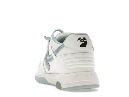 OFF-WHITE Out Of Office OOO Low Tops Embroidered Arrow White Light Blue