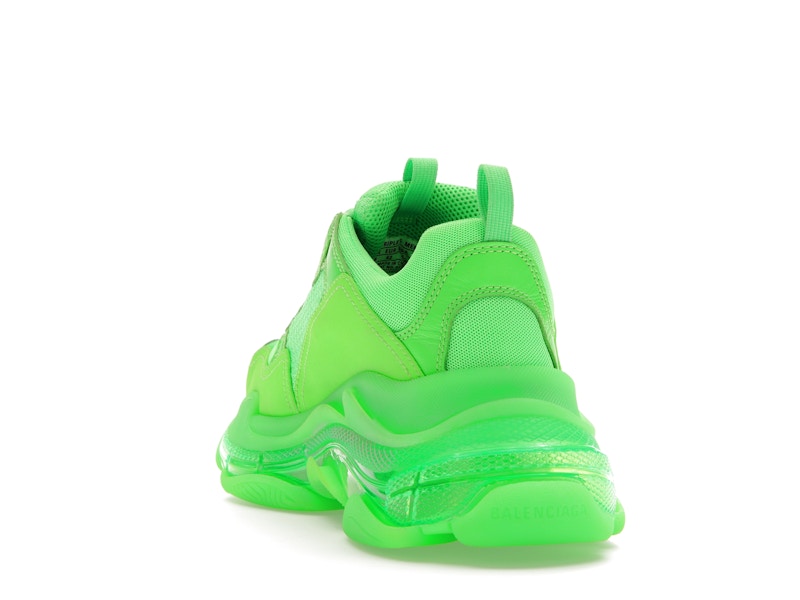 Balenciaga Triple S Neon Green Clear Sole