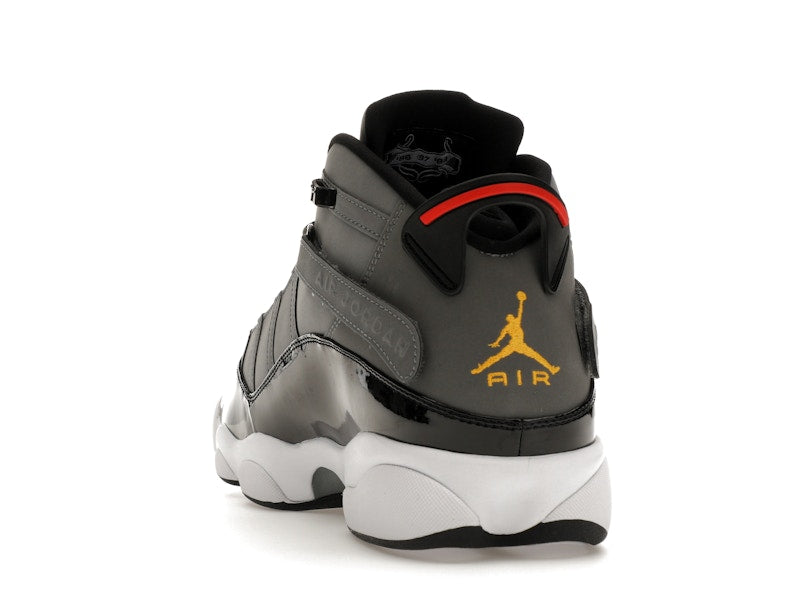 Jordan 6 Rings Smoke Grey Black Red Gold