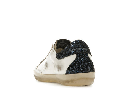 Golden Goose Super-Star White Blue Glitter (Women's)