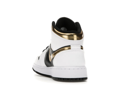 Jordan 1 Mid White Gold Black (GS)