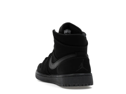 Jordan 1 Mid Black Black White
