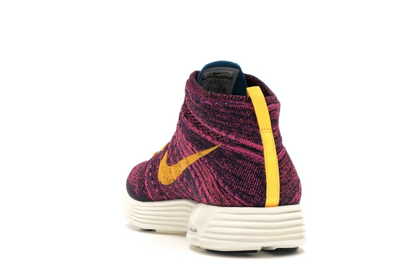 Nike Lunar Flyknit Chukka Grand Purple Laser Orange
