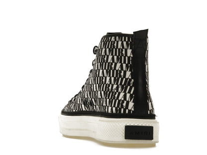 AMIRI Court Hi All Over Logo Black White