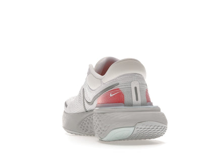 Nike ZoomX Invincible Run Flyknit White Pure Platinum Chile Red