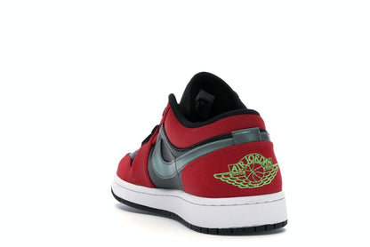 Jordan 1 Low Black Green Pulse Gym Red
