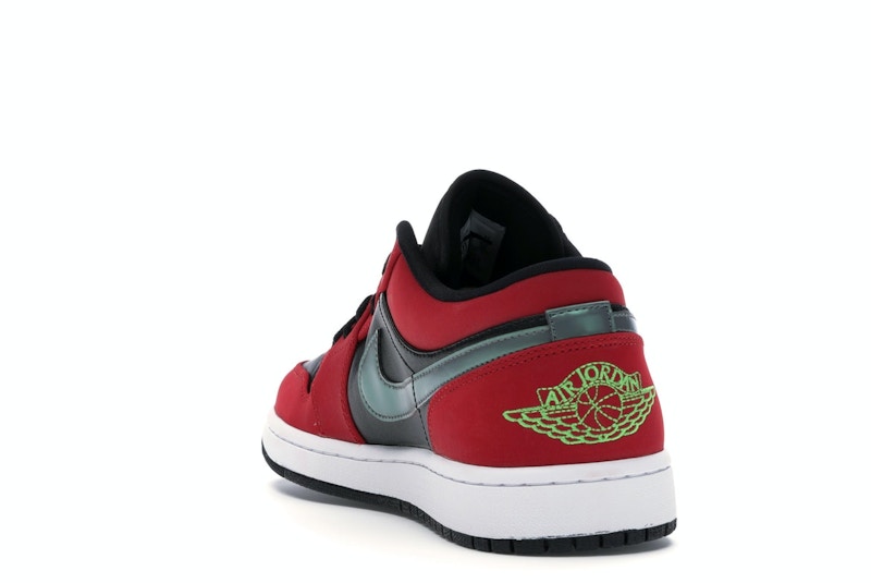 Jordan 1 Low Black Green Pulse Gym Red