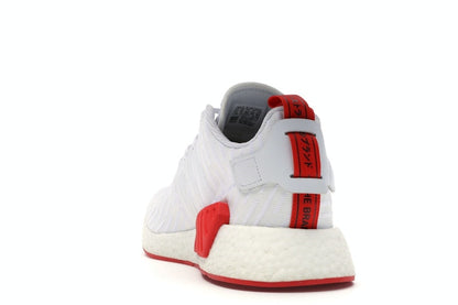 adidas NMD R2 White Core Red Two Toned