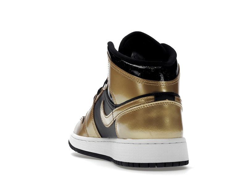 Jordan 1 Mid SE Metallic Gold Black (GS)