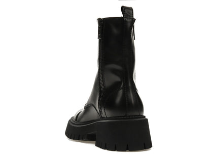 Balenciaga Tractor 20mm Zip Up Boot Black