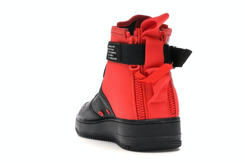 Nike SF Air Force 1 Mid Habanero Red Black