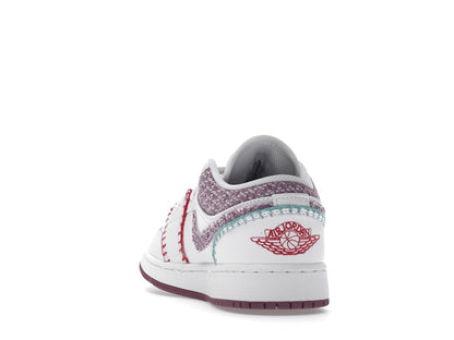 Jordan 1 Low White Light Bordeaux (GS)