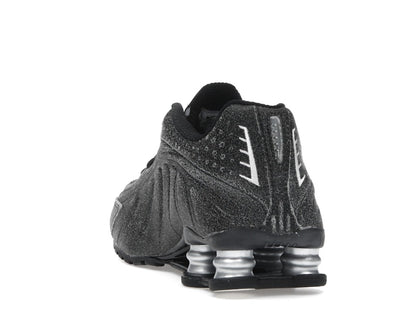 Nike Shox R4 Black Distressed Leather