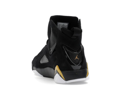 Jordan True Flight Black White Metallic Gold