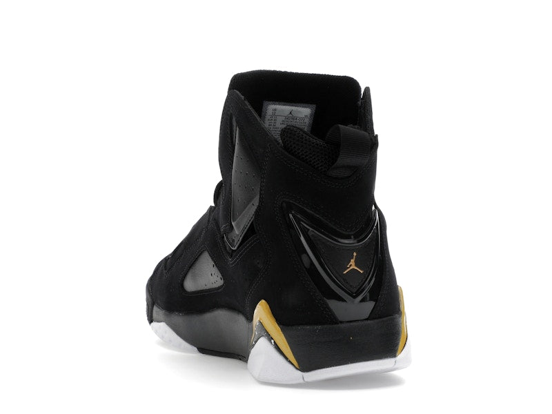 Jordan True Flight Black White Metallic Gold