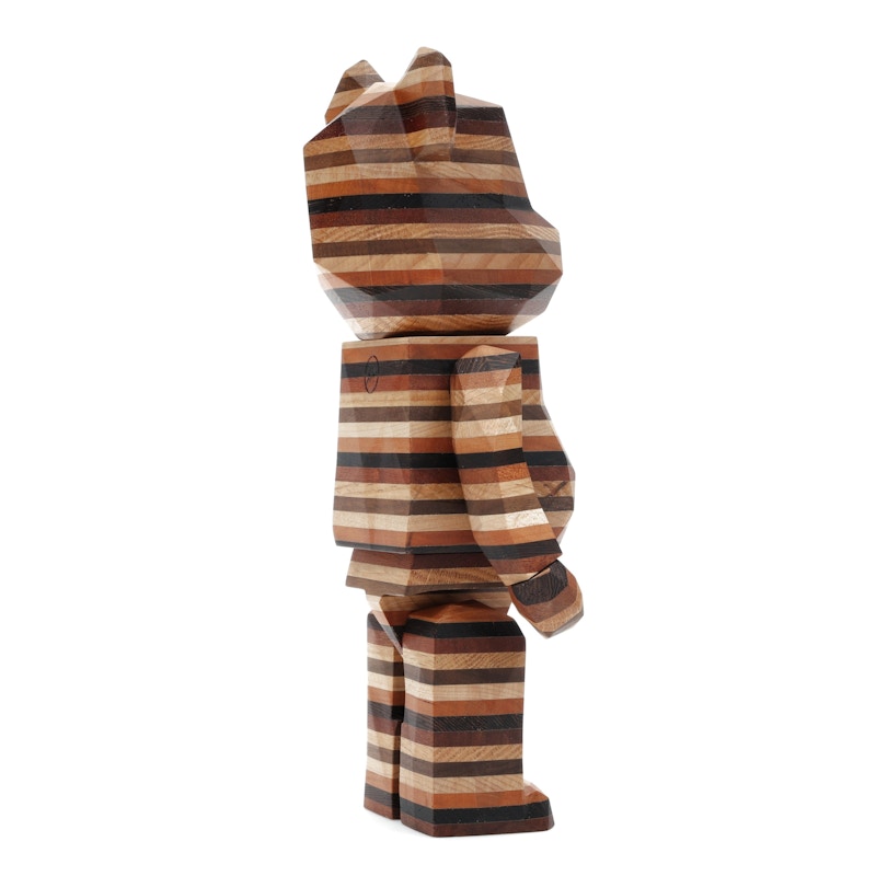 Bearbrick Karimoku Fragment Polygon-Horizon 400% Wood