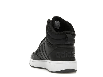 adidas Hoops 3.0 Mid Classic Fur Lining Winterized Core Black Cloud White