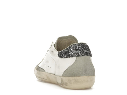 Golden Goose Super-Star White Dark Grey Glitter (Women's)