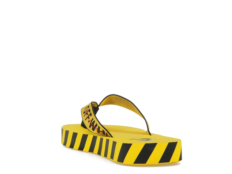 OFF-WHITE Industrial Flip Flops Yellow SS21