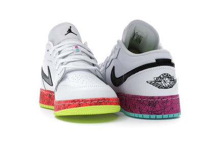 Jordan 1 Low Multi-Color Midsoles White (GS)