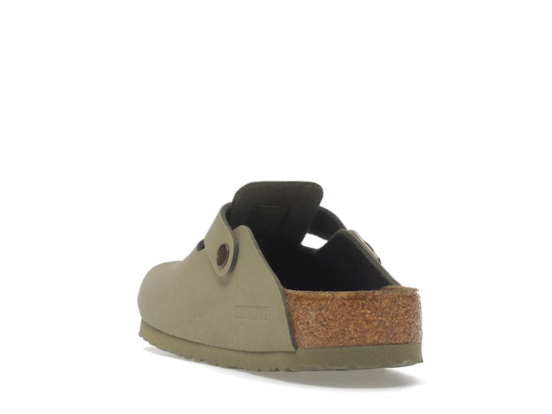 Birkenstock Boston Vegan Birkibuc Khaki