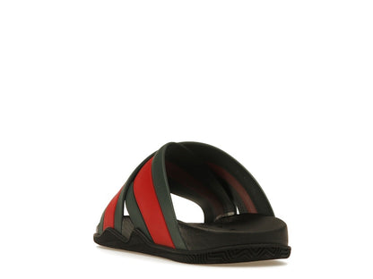 Gucci Web Slide Black Rubber (Women's)