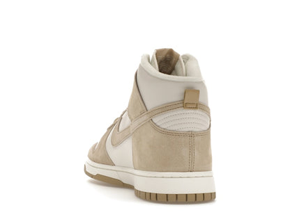 Nike Dunk High Tan Suede White