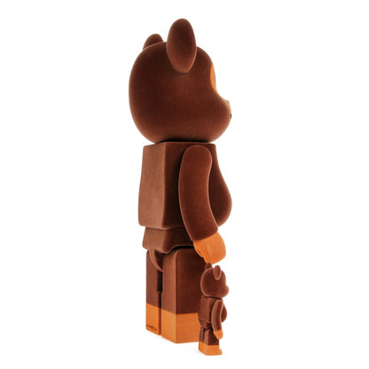 Bearbrick x Bape Baby Milo Flocky Ver. 100% & 400% Set