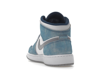 Jordan 1 Mid SE French Blue Light Steel (GS)