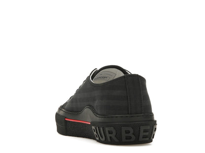 Burberry Vintage Check Canvas Low-Top Sneaker Dark Charcoal