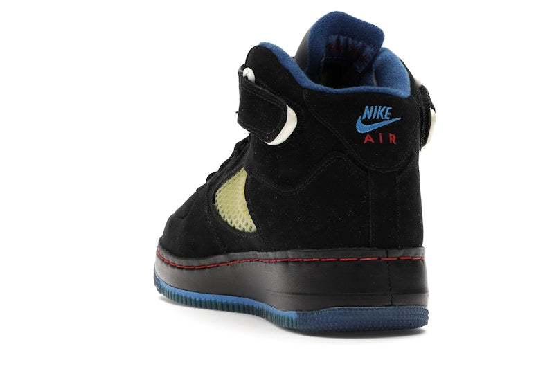 Jordan AJF 5 Black Blue Ribbon Varsity Red